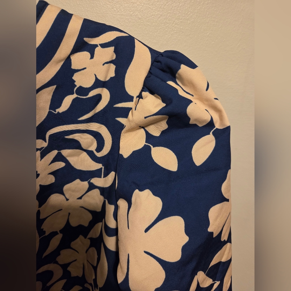 NWT Anna-Kaci Open Front Jacket with Long Sleeves and Floral Pattern Size M - Picture 5 of 12